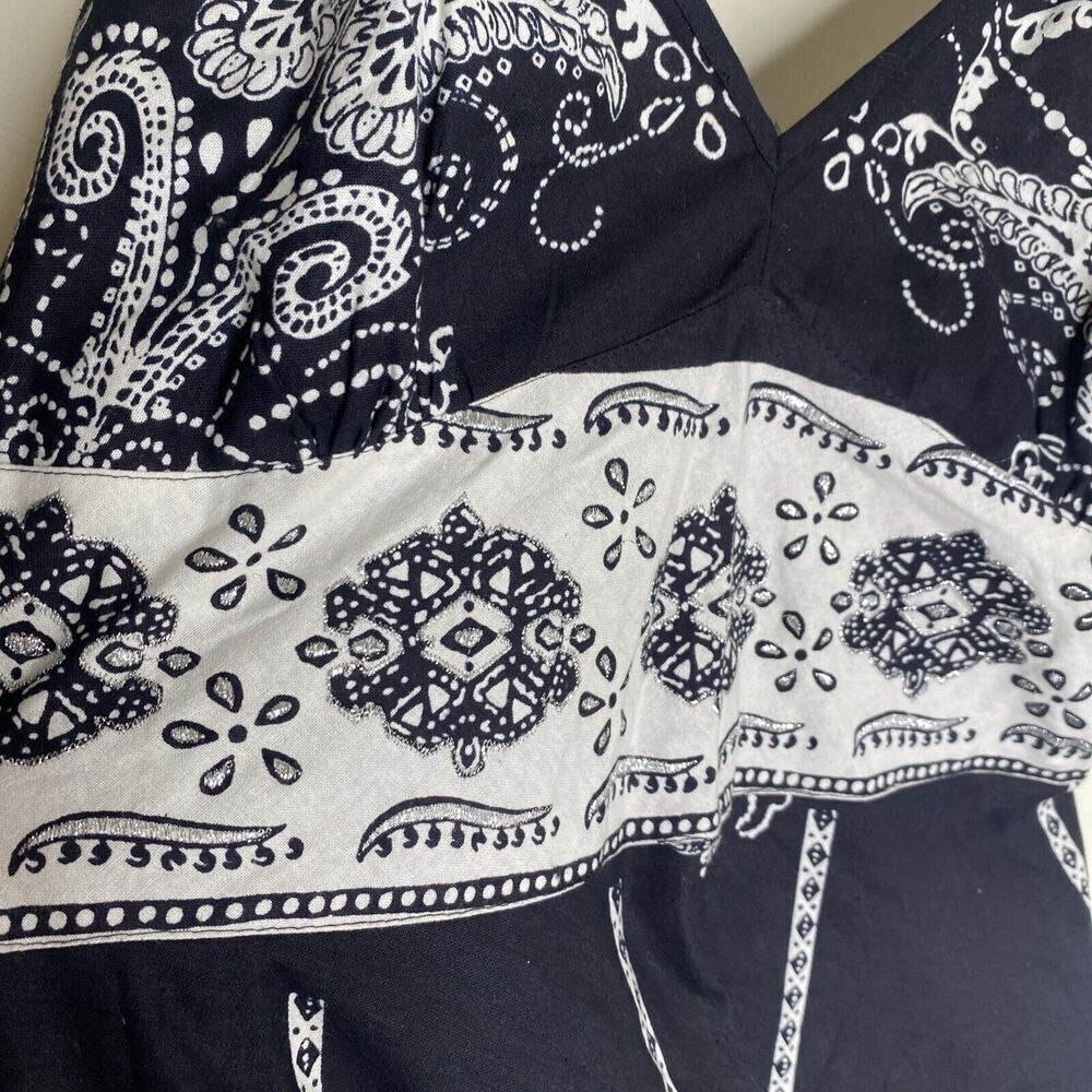 Magic Black & White Pattern Y2k Midi Dress Formal… - image 7